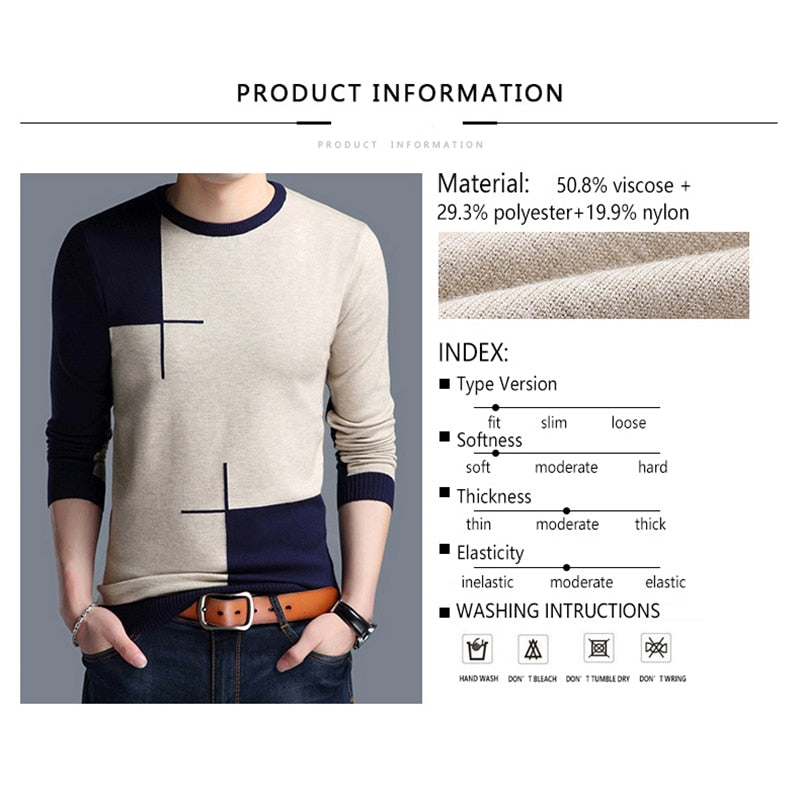 PULL DE MARQUE À MANCHES LONGUES