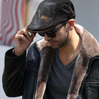 CASQUETTE EN CUIR POUR HOMMES