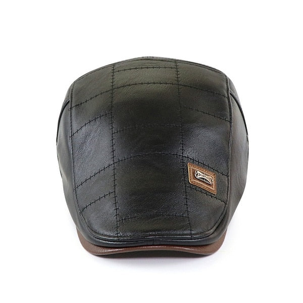 CASQUETTE EN CUIR POUR HOMMES