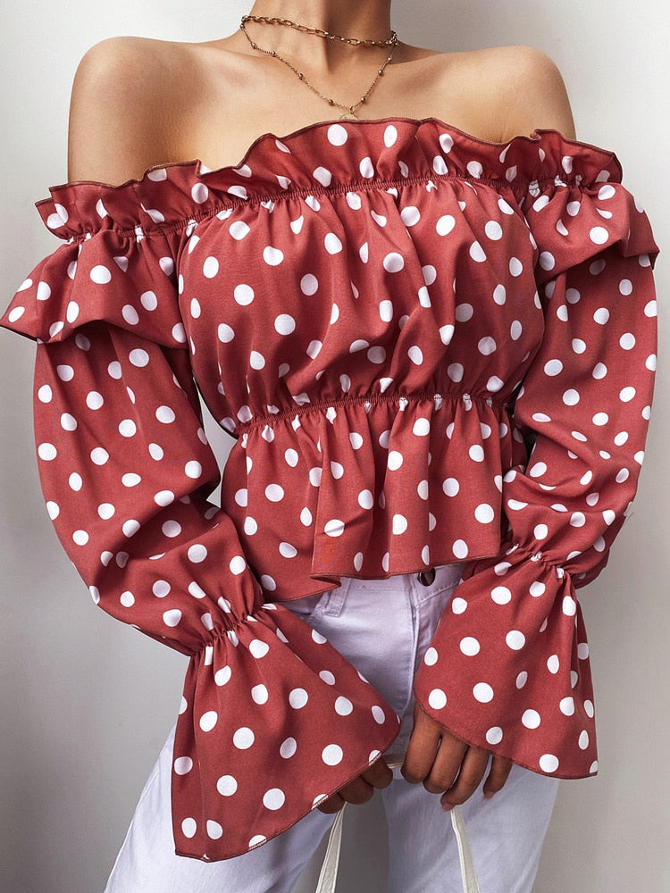 RUFFLED BLOUSE