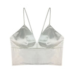 SATIN CROP TOPS - BOSSOUASHOP