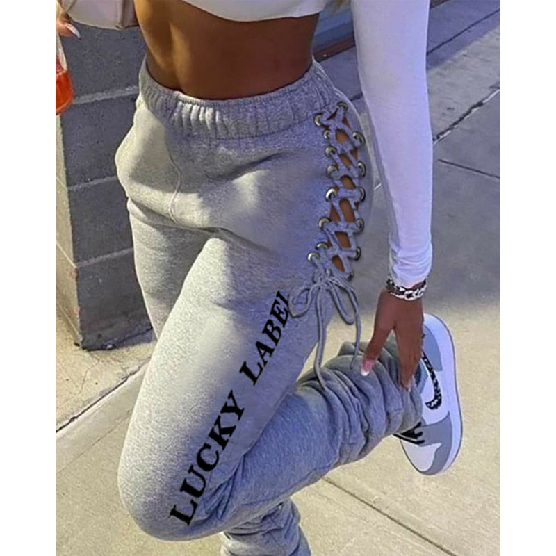 PANTALON UNI DÉCONTRACTÉ