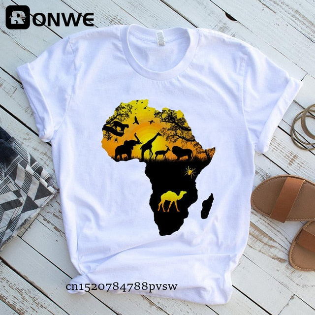 T-SHIRT BLANC IMPRIMÉ - BOSSOUASHOP