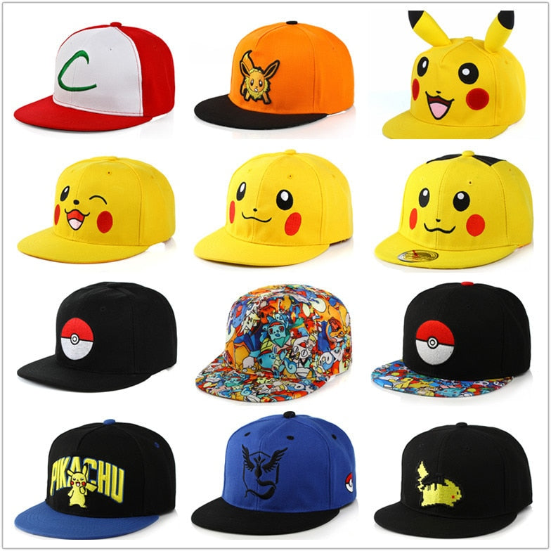 CASQUETTE DE BASE-BALL POKÉMON ET PIKACHU - BOSSOUASHOP