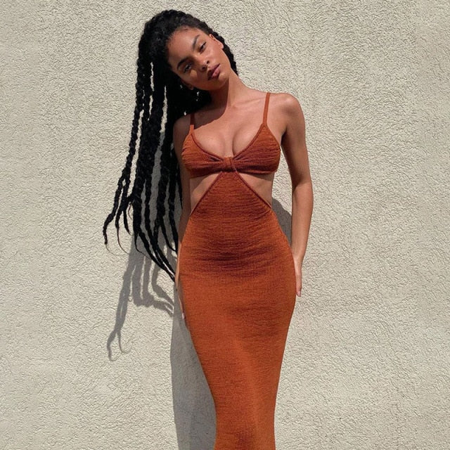 ROBE LONGUE TRICOTEE - BOSSOUASHOP