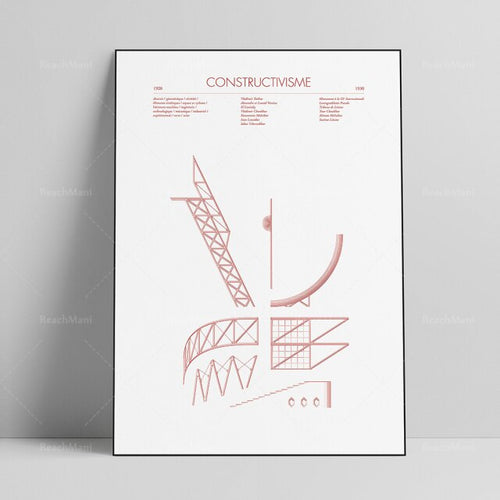 AFFICHE D'ART ABSTRAIT DE STYLE CHICAGO - BOSSOUASHOP