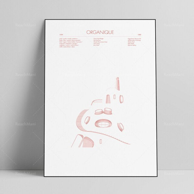 AFFICHE D'ART ABSTRAIT DE STYLE CHICAGO - BOSSOUASHOP