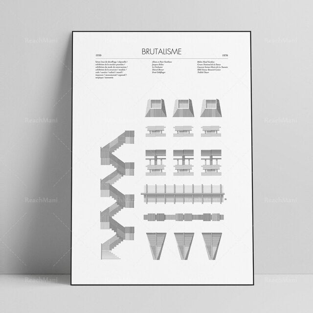 AFFICHE D'ART ABSTRAIT DE STYLE CHICAGO - BOSSOUASHOP