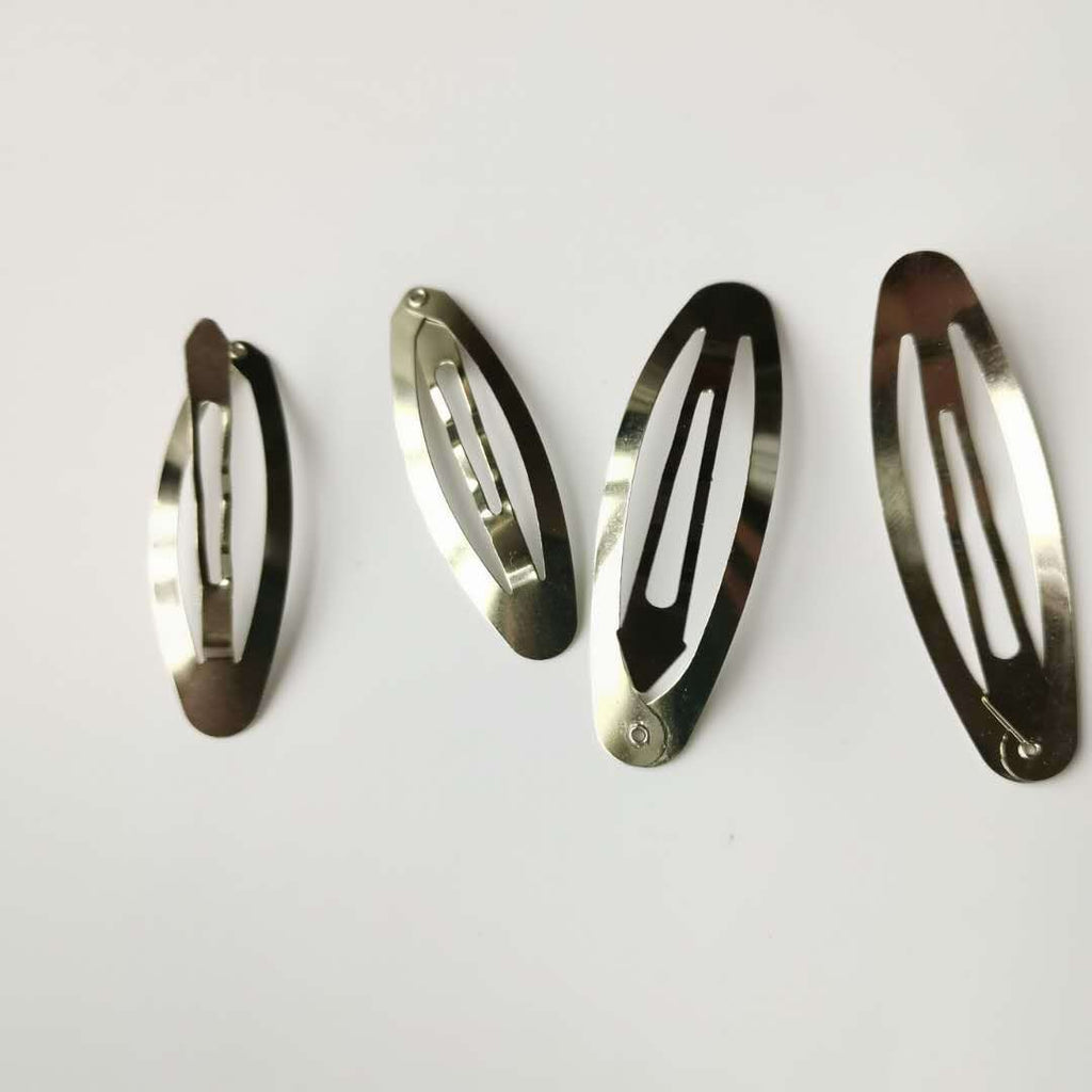 PINCES A CHEVEUX OVALES ARGENTÉES(20 PIECES) - BOSSOUASHOP