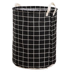 FOLDABLE COTTON AND LINEN LAUNDRY BASKET